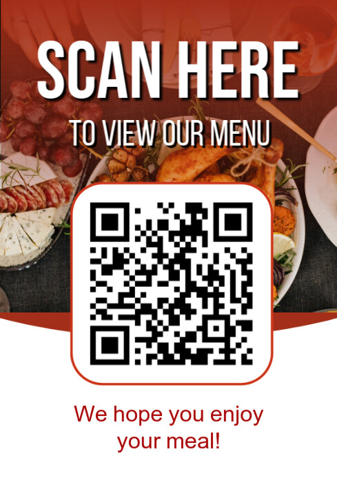 White Professional Scan And Pay  A4 template