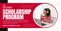 White Professional Scholarship  Facebook Shared Image template