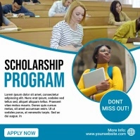 White Professional Scholarship Program Instag Iphosti le-Instagram template
