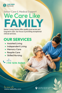 Weiß Senior Care Services 海报 Template