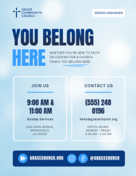 Biru Sermon Series Promotion Flyer Template - Page 3