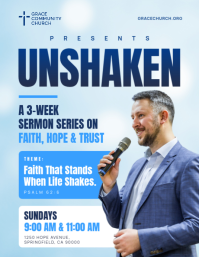 Bleu Sermon Series Promotion Flyer Template - Page 1