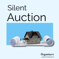 White Professional Silent Auction Instagram Post template