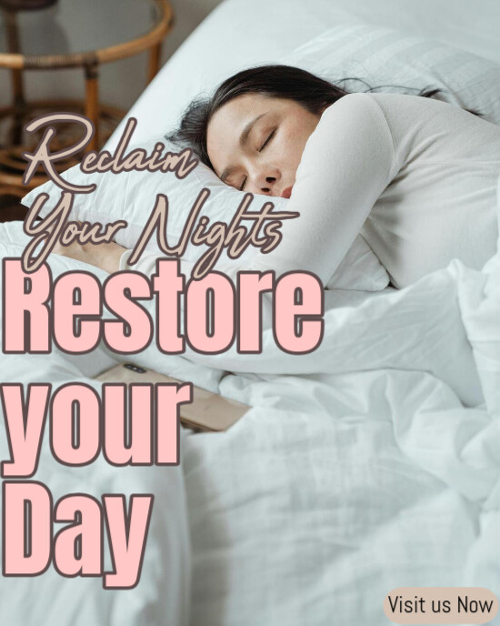 White Professional Sleep Specialist Instagram Portrait template