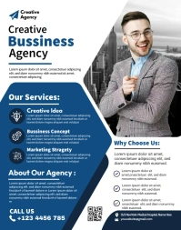 White Professional Small Bussiness Poster/wal Poster/Wallboard template