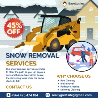 White Professional Snow Removal Services Serv Square (1:1) template