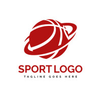 White Professional Sport Logo 徽标 template
