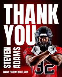 White Professional Sports Appreciation Instagram Portrait template