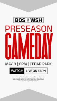 White Professional Sports Event Promotion Instagram Story template