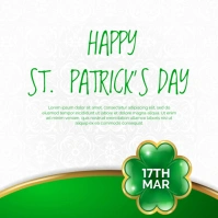 White Professional St Patrick's Day Instagram Post template
