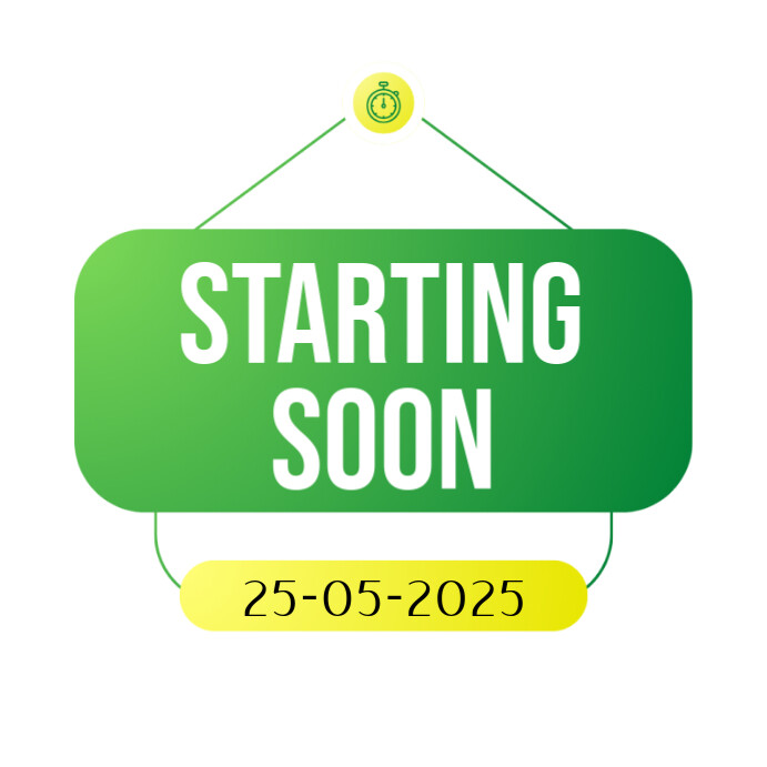 White Professional Starting Soon Templates Instagram Post | PosterMyWall