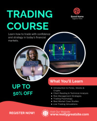 White Professional Stock And Forex Trading Course Instagram Portrait template