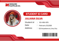 White White Professional Student Id Card  Postcard Postcard Template