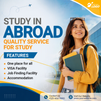 Bianco Study Abroad Message Instagram Template