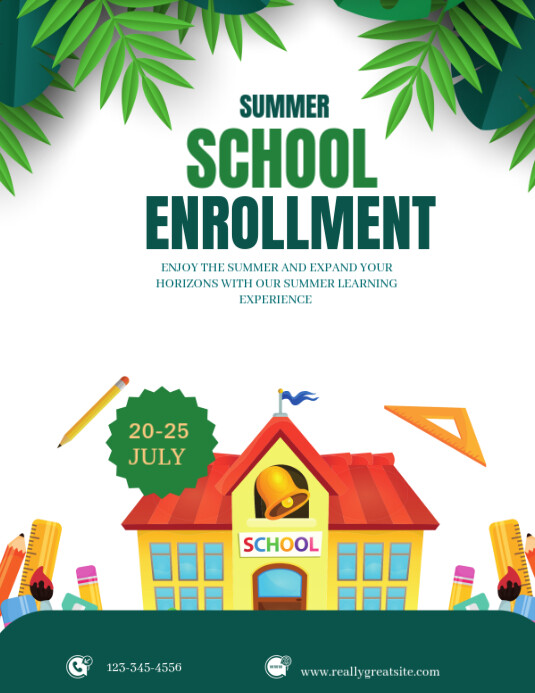 White Professional Summer Coaching Enrollment 2025 Flyer (us Letter) Pamflet (VSA Brief) template