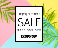 White Professional Summer Sale  Medium Rectangle Rettangolo medio template