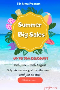 White Professional Summer Sales Design Templa Tumblr Graphic template