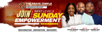 Red Sunday Empowerment Service Bannier 2' × 6' Template