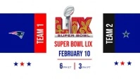 White Professional Superbowl American Football Watch Party Tv Broadcast Youtube Thumbnail template