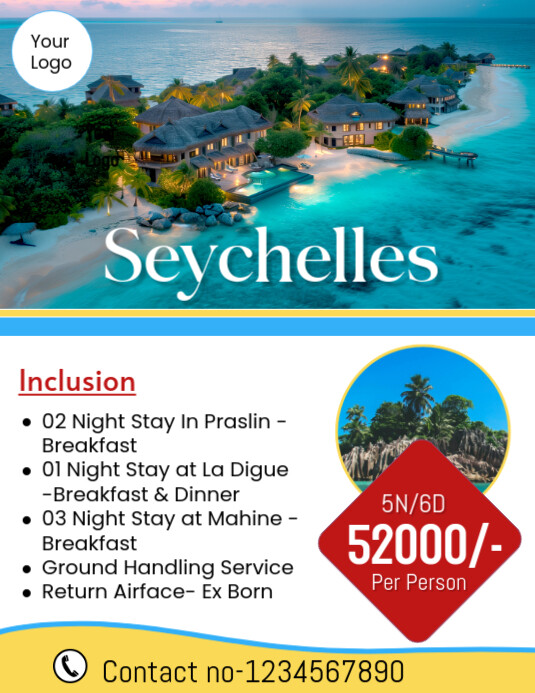 Copy of White Professional Syechelles Flyer (us Letter) | PosterMyWall