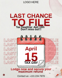 White Project Deadline Posters Template | PosterMyWall