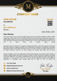Blanc Tax Service Letterhead A4 Template