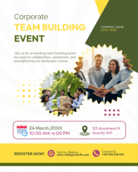 White Professional Team Building Event Instagram Portrait template