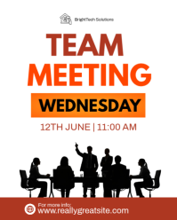 Wit Team Meeting Instagram Portrait Template