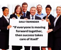 White Professional Teamwork Motivation Medium Rectangle Video template