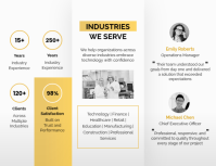 สีขาว Technology Solutions Company Profile Flyer Template - Page 3