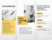 สีขาว Technology Solutions Company Profile Flyer Template - Page 2
