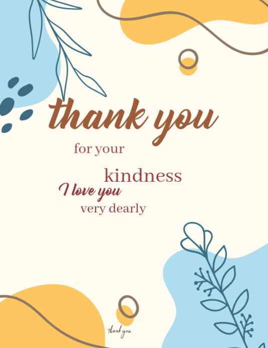 Copy of White Professional Thank You Card Flyer (us Letter) | PosterMyWall