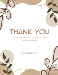 White Professional Thank You Card  Flyer (us Letter) template