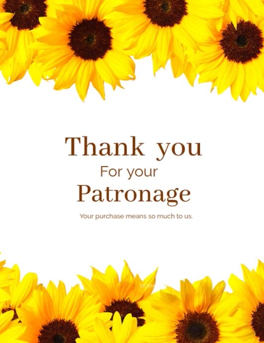 White Professional Thank You Card Flyer (us Letter) Template | PosterMyWall