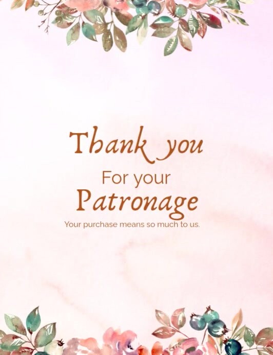 Copy of White Professional Thank You Card Flyer (us Letter) | PosterMyWall