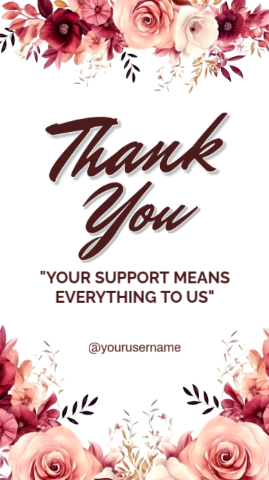 Copy of White Professional Thank You Card Instagram Story | PosterMyWall