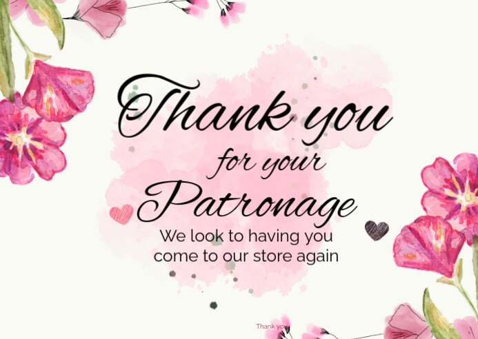 Copy of White Professional Thank You Card Postcard | PosterMyWall