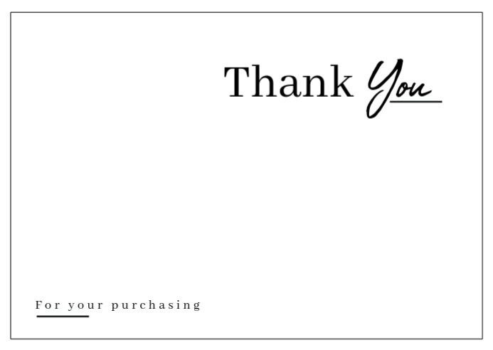 Copy of White Professional Thank You Card Postcard | PosterMyWall
