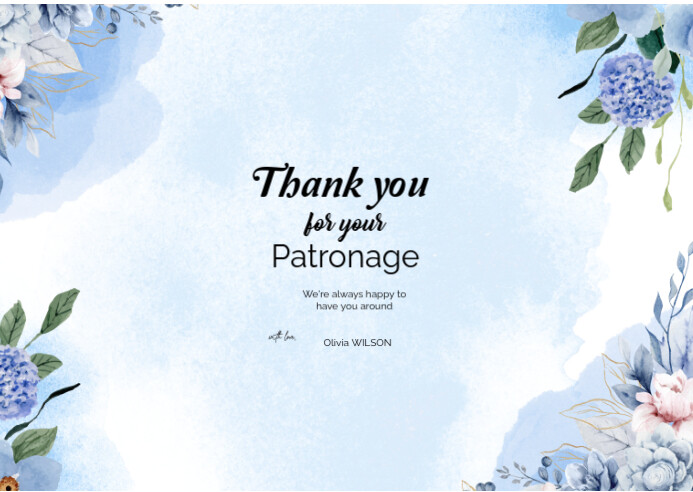 Copy of White Professional Thank You Card Postcard | PosterMyWall