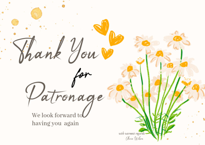 Copy of White Professional Thank You Card Postcard | PosterMyWall