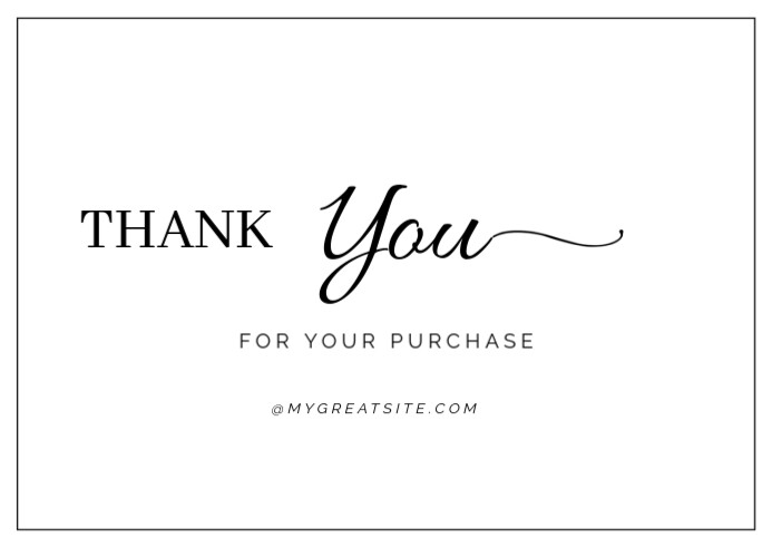 Copy of White Professional Thank You Card Postcard | PosterMyWall