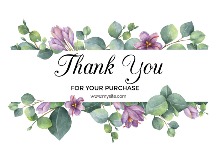 Copy of White Professional Thank You Card Postcard | PosterMyWall