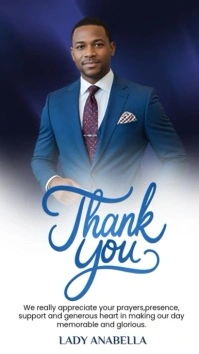 White Professional Thank You Card Template Instagram Story