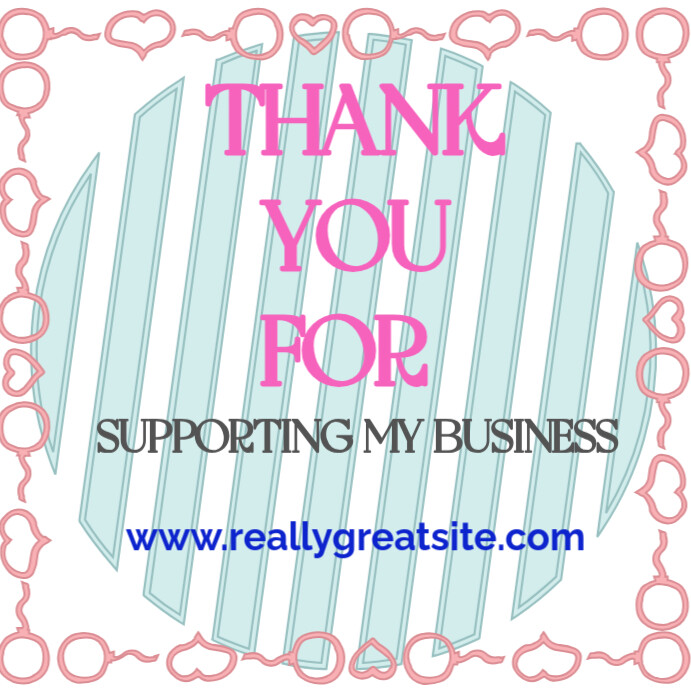 Copy of White Professional Thank You For Supporting M | PosterMyWall
