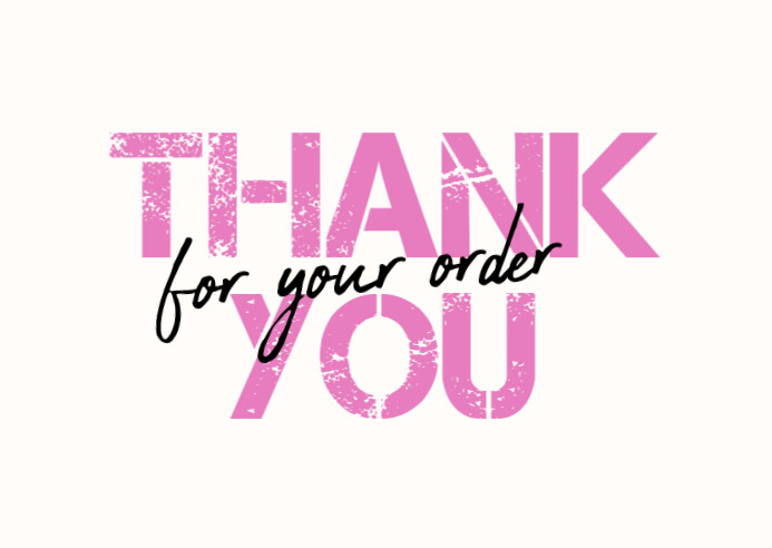 White Professional Thank You For Your Order Card Postcard Template ...