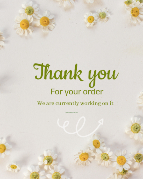 Plantilla de White Professional Thank You For Your Order Instagram ...