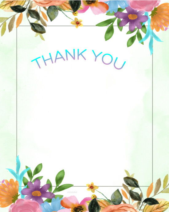 White Professional Thank You Page Instagram Portrait Template ...