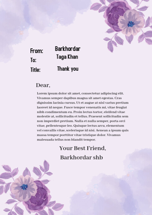 Copy of White Professional Thank You Pages A4 | PosterMyWall