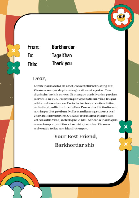 Copy of White Professional Thank You Pages Background A4 | PosterMyWall