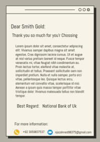 White Professional Thank You Pages Background  A4 template